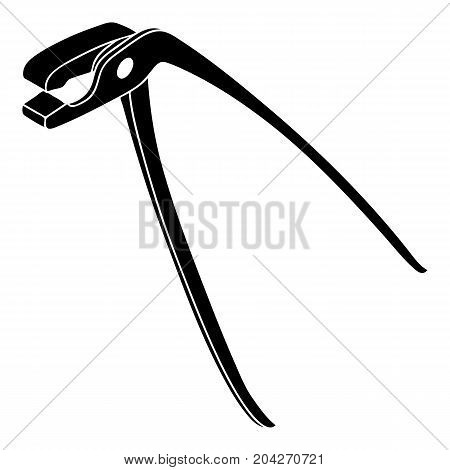 Medical pliers icon. Simple illustration of medical pliers vector icon for web design isolated on white background