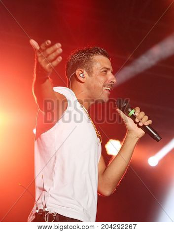 Vicenza, Vi, Italy - September 5, 2017: Live Concert Of Gabbani Francesco An Italian Singer-songwrit