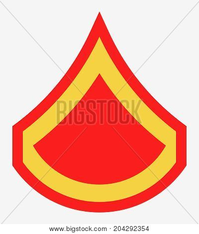 Military Ranks And Insignia. Stripes And Chevrons Of Army