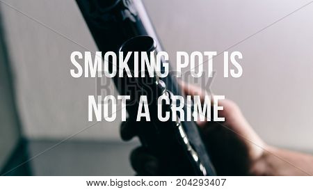Glass Bongs For Smoking Pot Close-up Soft Focus.  Smoking Pot Is Not A Crime