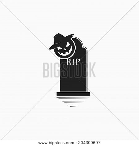 Prin On A T-shirt, A Logo In Honor Of The Halloween Holiday. Vector Illustration
