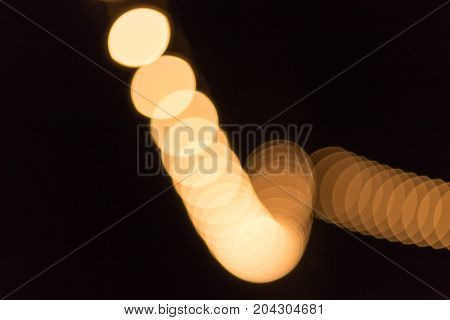 Abstract Colorful Background With Lighting Bokhe In The Dark