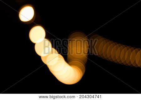 Abstract Colorful Background With Lighting Bokhe In The Dark
