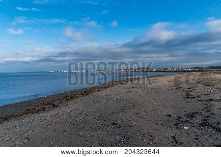 Ayrshire coastline seen from Greenan beach., Ayrshire.