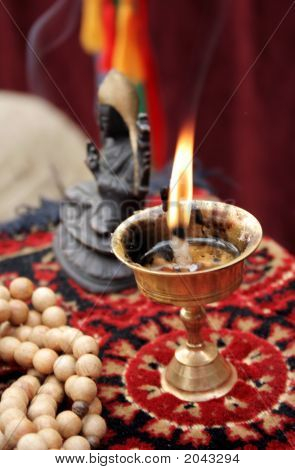 Różańca i świeca 2