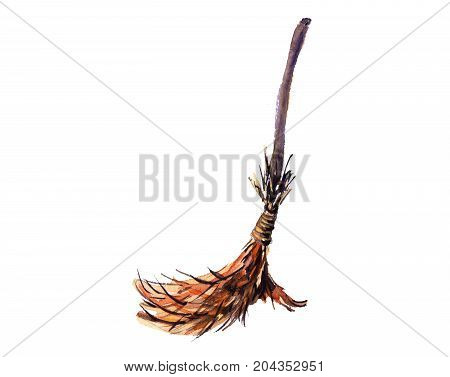 halloween broom autumn design graphic black bat