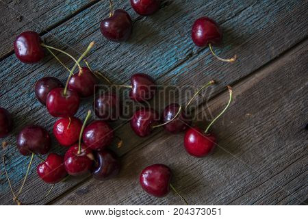 Сherry. Fresh Sweet Big Cherry. Red Organic Cherry
