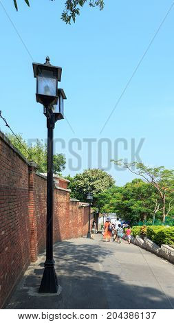 Tourists Walk At Gulangyu Islet Street