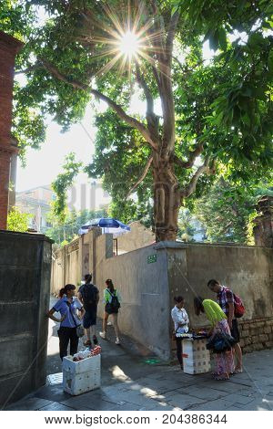 Traders Sell Goods At Gulangyu Island