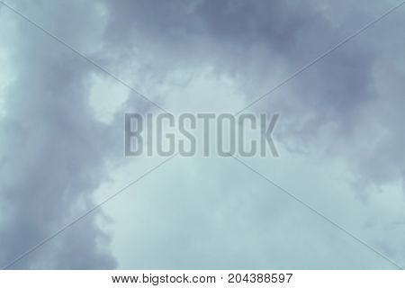 Background of dark clouds before a thunder-storm