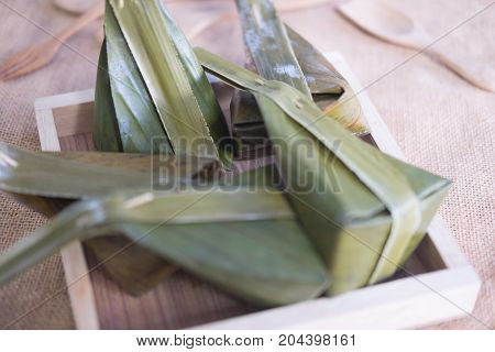 Thai dessert made from steamed flour it called 