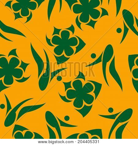 Bright floral abstract pattern blossom decor textile