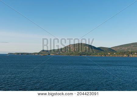 Islands in Frenchman Bay near Bar Harbor Maine
