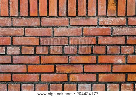 The old vintage brick wall for texture or background.