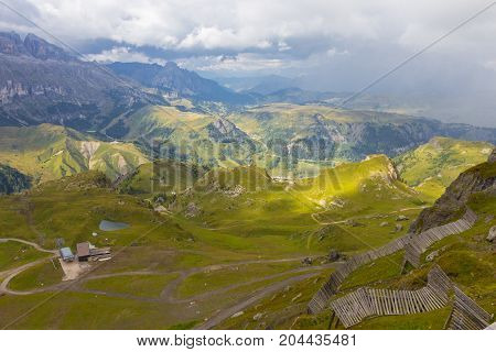 View Of Marmolada Glacier From Arabba Cable Car