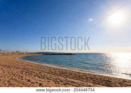 Cannes Beach Day View, France.