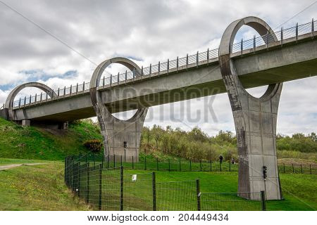 A View Of Falkirk Wheel Aqueduct Posts