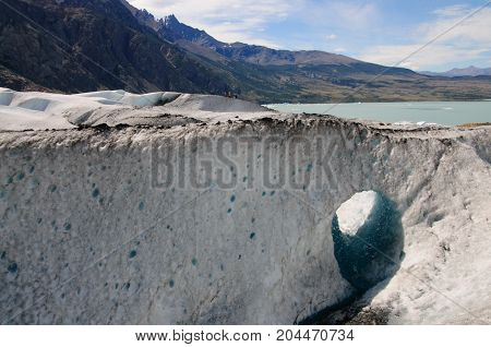 Viedma forms one of the largest glaciers in the Santa Cruz province in Argentina.
