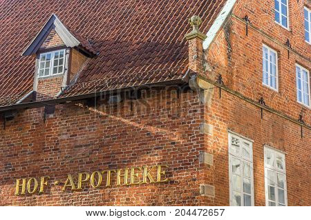 Former Pharmacy Building In The Old Part Of Oldenburg