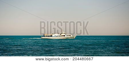 The ship overlooking the Black sea Cremea
