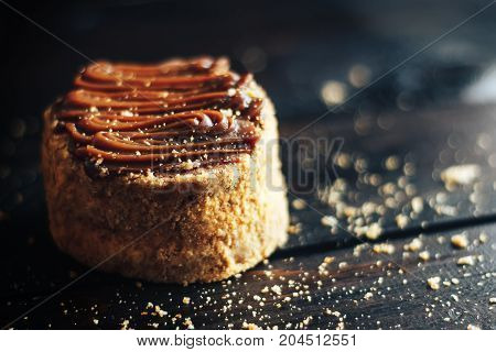 One Cake With Caramel On Top