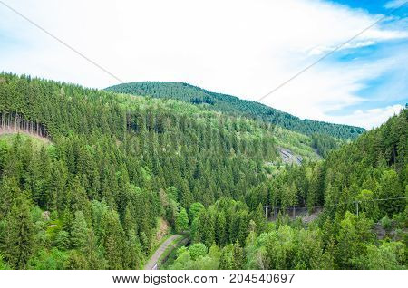Oker Valley In Germany
