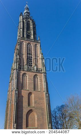 Medieval Church Tower Onze Lieve Vrouwetoren In Amersfoort