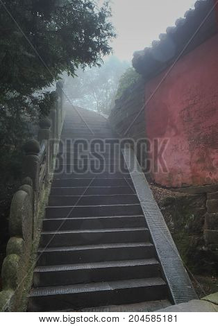 The Wudang Mountains Hubei China.