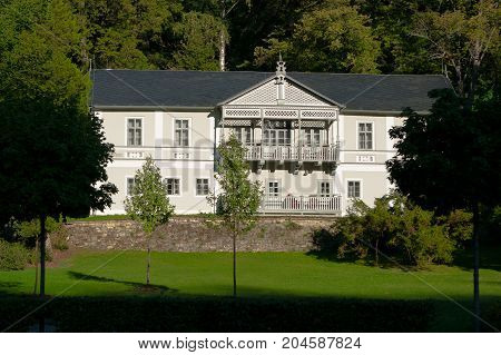 Spa town of Luhacovice. South Moravia, Czech Republic.