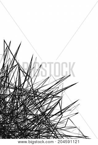 abstract triangles and stripes of black and white colors.