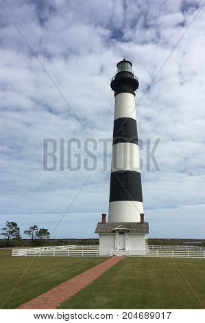 Bodie Island Lighthouse on the Outer Bank in North Carolina
