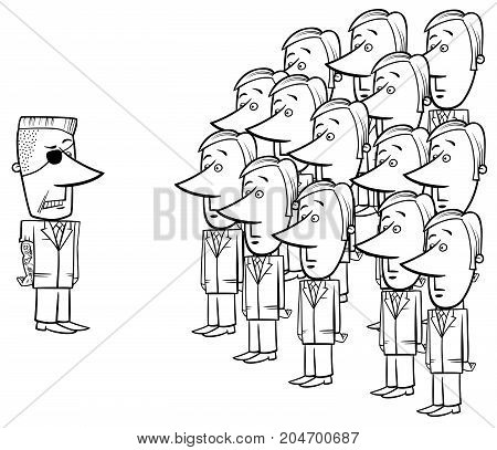 Young Corporate Employees And Manager