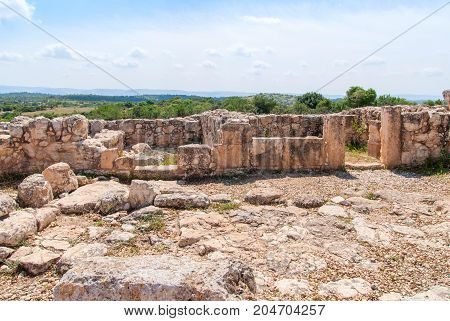 Etri ruins near Beit Shemesh, village from the second temple period. Israel