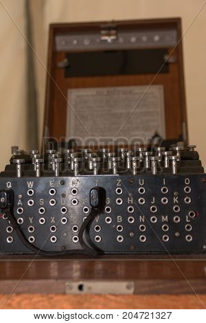 The Enigma Cipher Machine From World War Ii