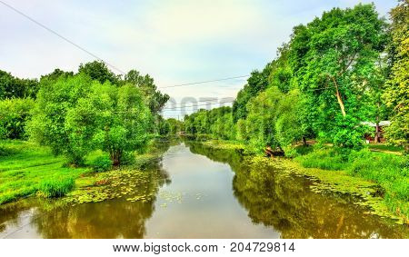 The Trubezh river in Pereslavl-Zalessky - Yaroslavl region, the Golden Ring of Russia
