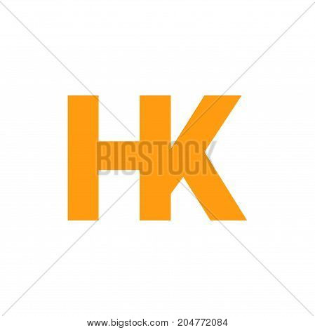 hk letter logo design, abstract letter logo design