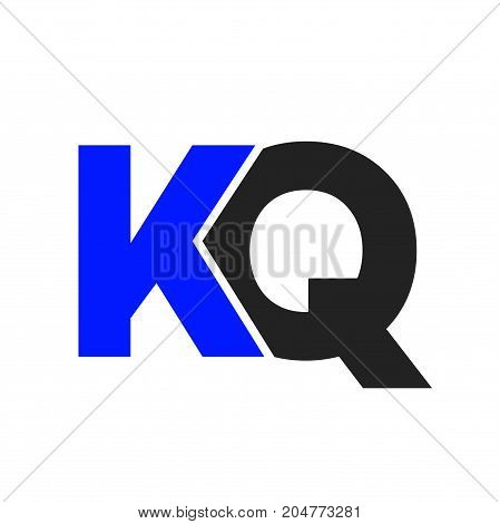 kq initial logo design, letter initial logo design