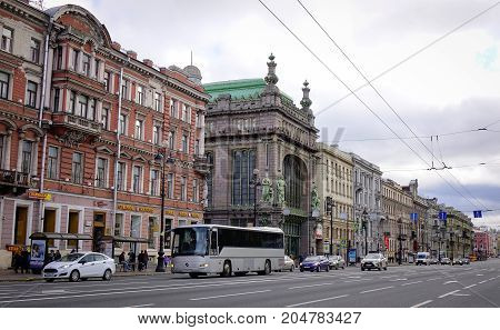 Nevsky Prospect In St. Petersburg, Russia