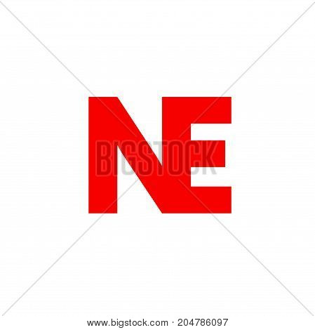 ne initial logo design, letter initial logo design