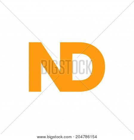 nd initial logo design, letter initial logo design