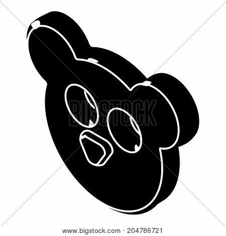 Mouse form button clothes icon. Simple illustration of mouse form button clothes vector icon for web design isolated on white background