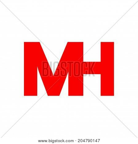 mh initial logo design, intial logo design