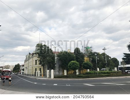 Burgas Bulgaria - September 18 2017: Burgas Central Railway Station. Burgas Is The Second Largest Ci