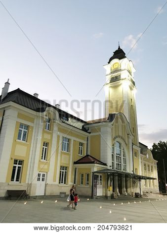 Burgas Bulgaria - September 18 2017: Burgas Central Bus Station. Burgas Is The Second Largest City O