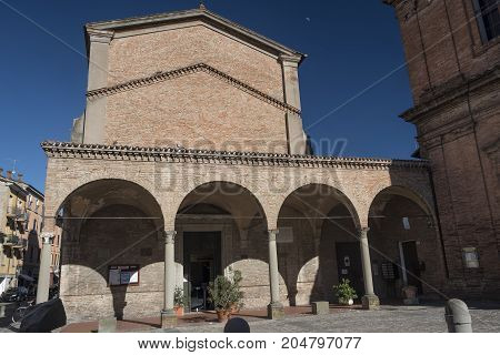 Imola (Bologna Emilia Romagna Italy): facade of the Santa Maria dei Servi church