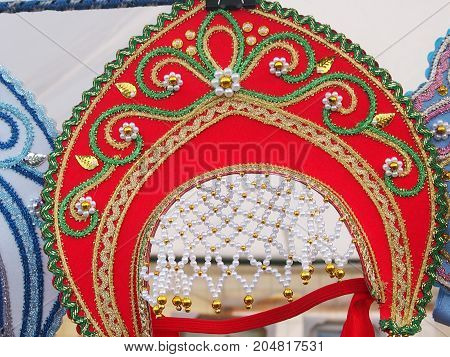 Kokoshnik - the Russian national festive female headdress