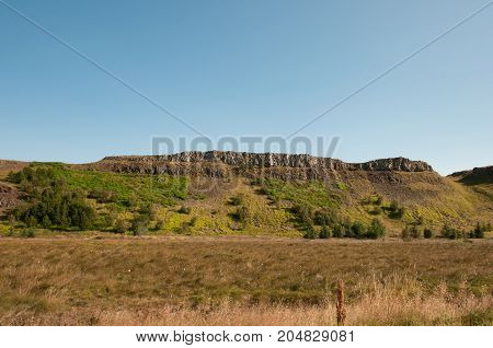 Hill In Borgarfjordur Iceland