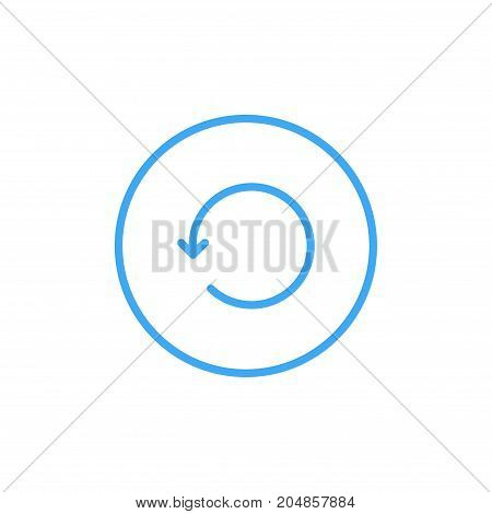 Repeat outline vector icon Reboot vector icon