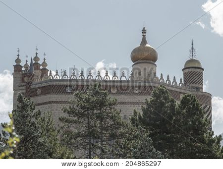 Rocchetta Mattei castle in Riola Grizzana Morandi - Bologna province Emilia Romagna Italy