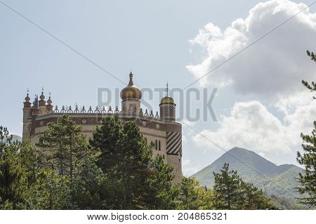 Rocchetta Mattei castle in Riola Grizzana Morandi - Bologna province Emilia Romagna Italy